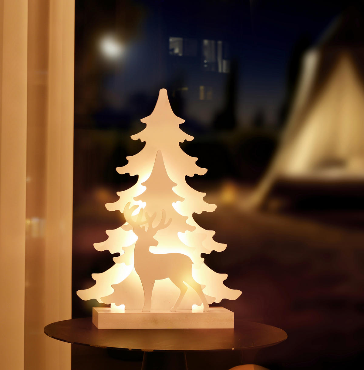 DEKOBAUM - Weiss, Basics, Kunststoff (8/23/40.5cm)