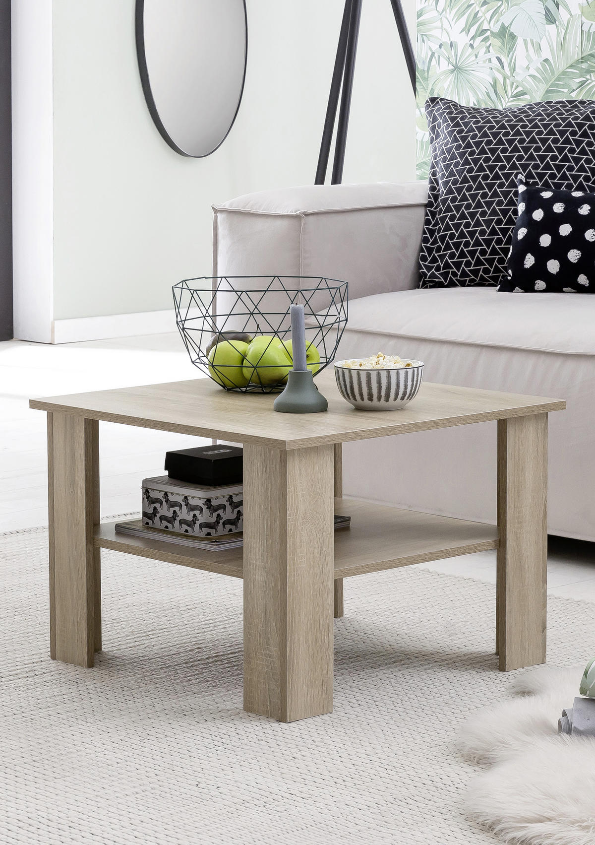 KLUB STOLIĆ boje hrasta  drvni materijal  - boje hrasta, Konvencionalno, drvni materijal (60/60/42cm) - MID.YOU