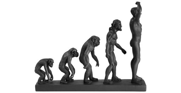SKULPTUR - Schwarz, Design, Kunststoff (35/12/26cm) - Ambia Home