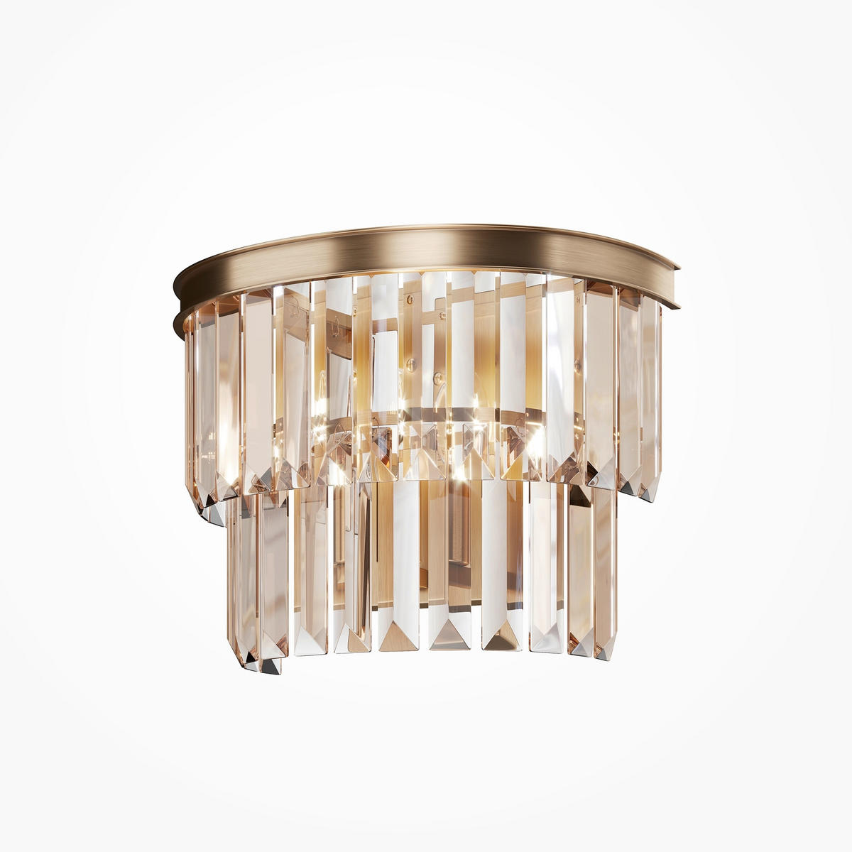 WANDLEUCHTE Neoclassic 16.5/33/24,5 cm   - Goldfarben, Trend, Glas/Metall (16.5/33/24,5cm) - MAYTONI