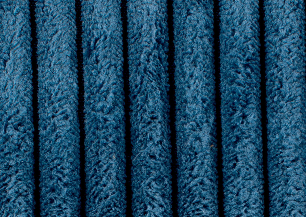 SESSEL in Cord Blau  - Blau/Eichefarben, Design, Holz/Textil (87/101/95cm) - Stylife