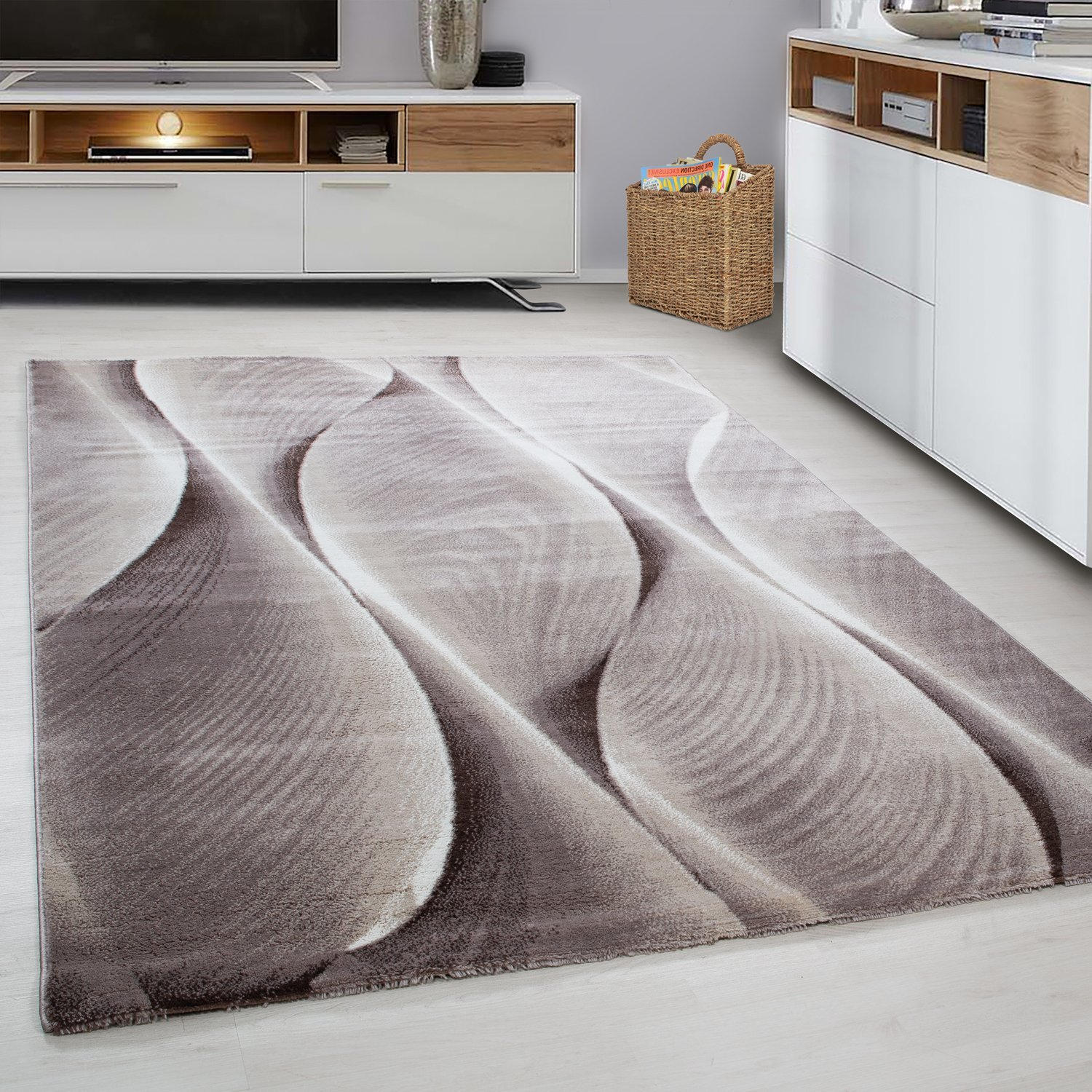 WEBTEPPICH 80/150 cm Parma Braun - Braun, KONVENTIONELL, Textil (80/150cm) - Novel