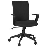 OTOČNÁ ŽIDLE, plochá tkanina, černá - černá, Moderní, textil/plast (54/104/44cm) - MID.YOU