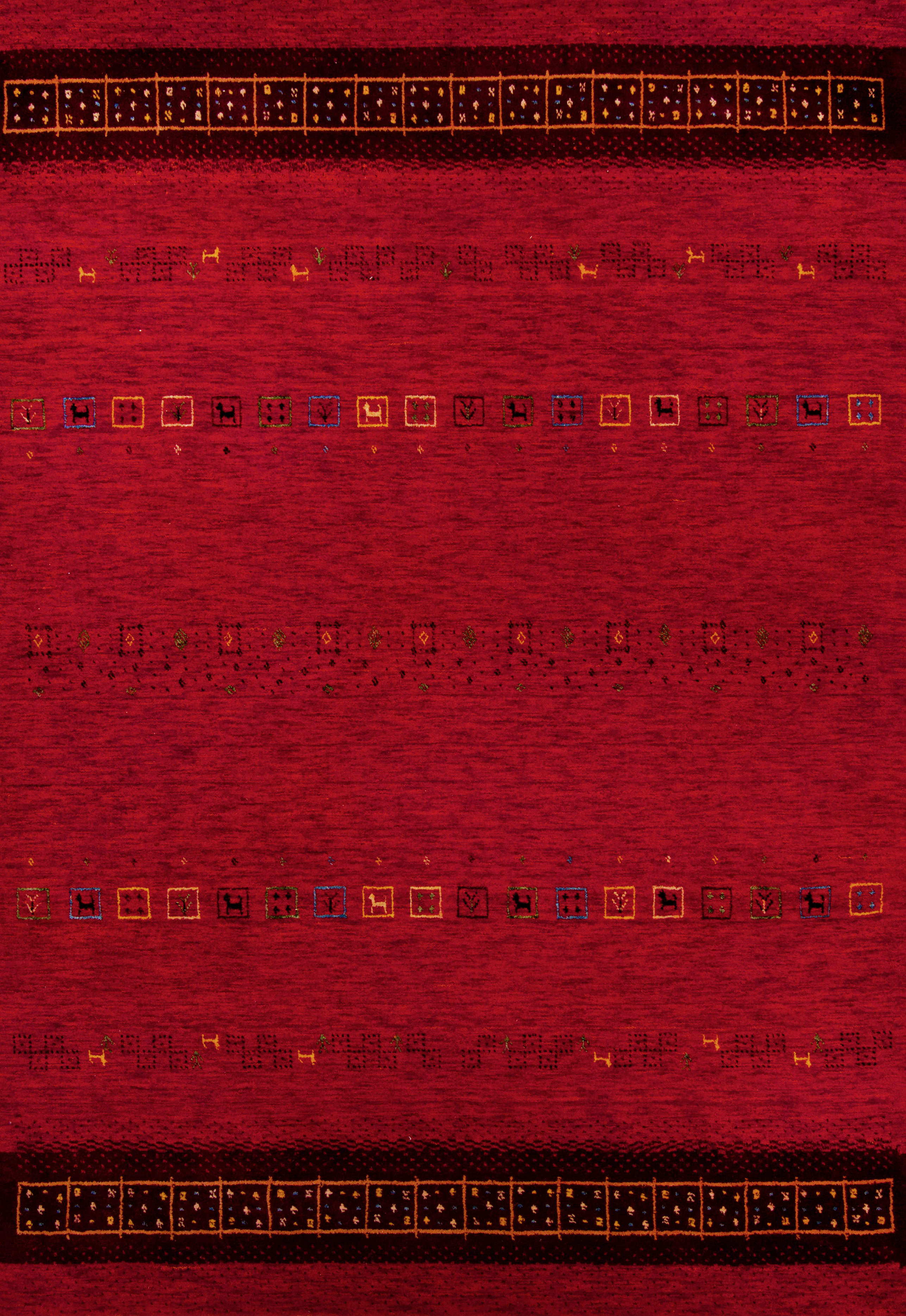 ORIENTALSKA PREPROGA  70/140 cm   rdeča  - rdeča, Basics, tekstil (70/140cm)