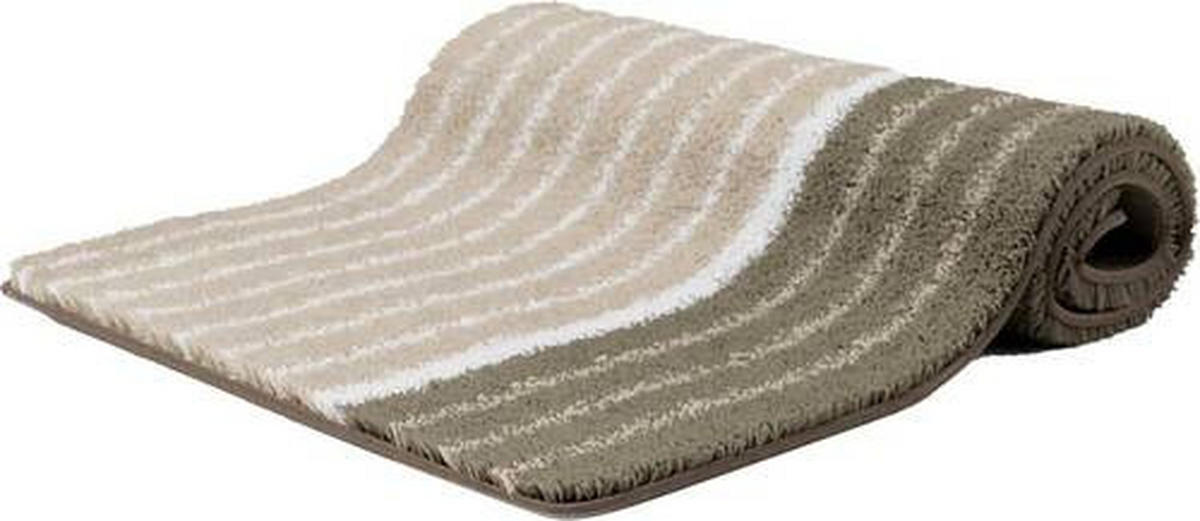 BADEMATTE GRUND Taupe 70/120 cm  - Taupe, Basics, Kunststoff/Textil (70/120cm) - Grund