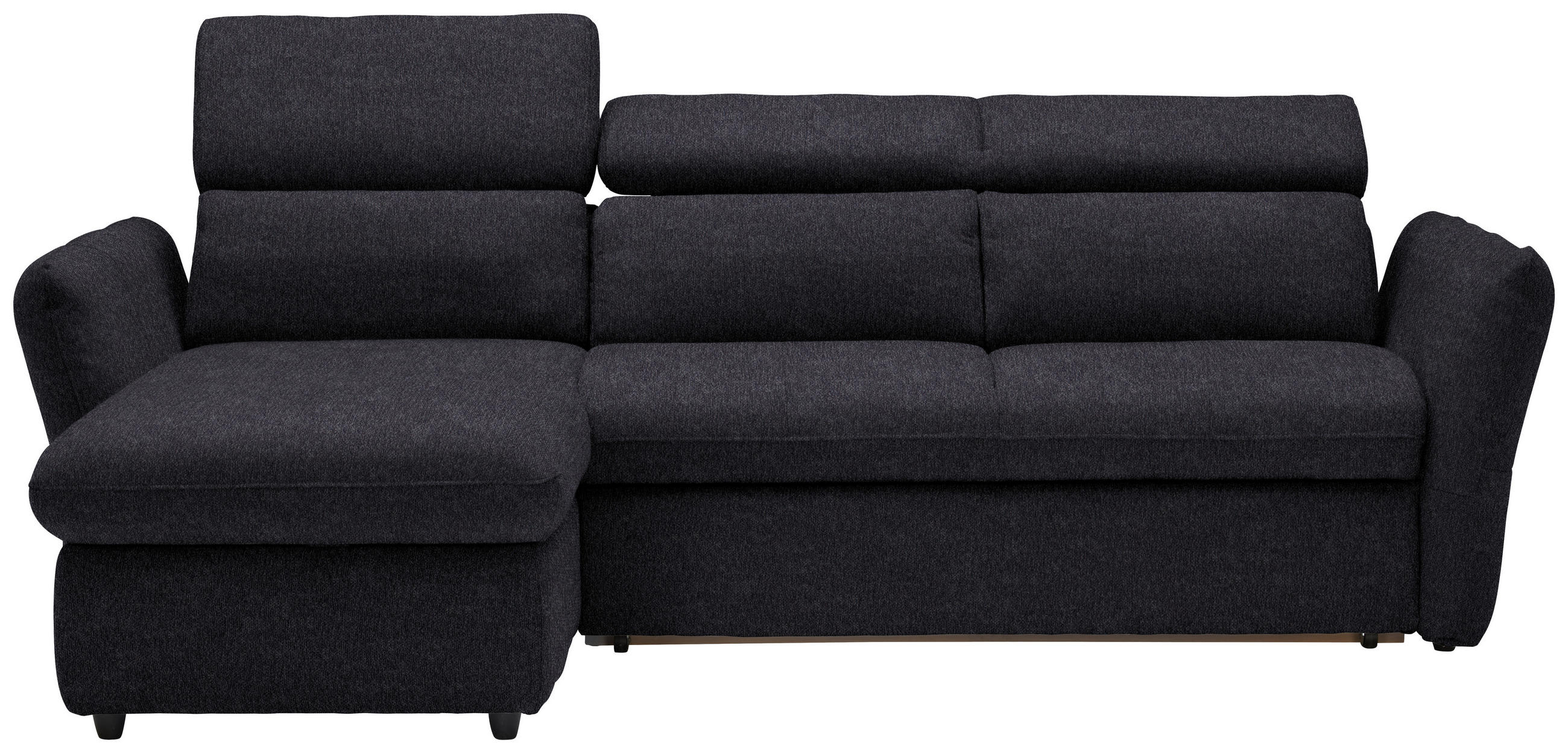 ECKSOFA  in Mikrofaser Schwarz  172/240 cm  - Schwarz, Design, Kunststoff/Textil (172/240cm) - Stylife