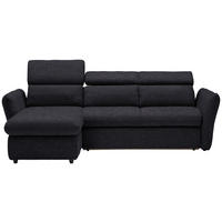 ECKSOFA  in Mikrofaser Schwarz  172/240 cm  - Schwarz, Design, Kunststoff/Textil (172/240cm) - Stylife