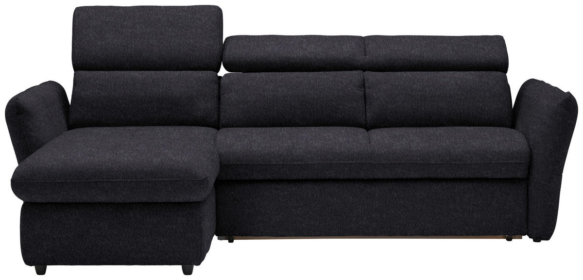 ECKSOFA  in Mikrofaser Schwarz  172/240 cm  - Schwarz, Design, Kunststoff/Textil (172/240cm) - Stylife