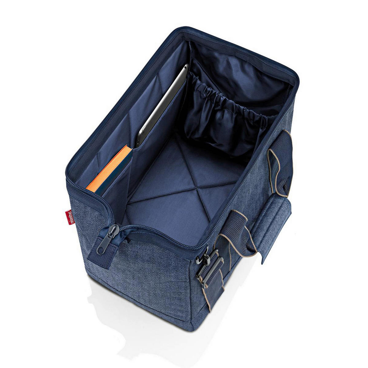 GEANTĂ DE VOIAJ - albastru închis, Basics, textil (40/33,5/24cm)