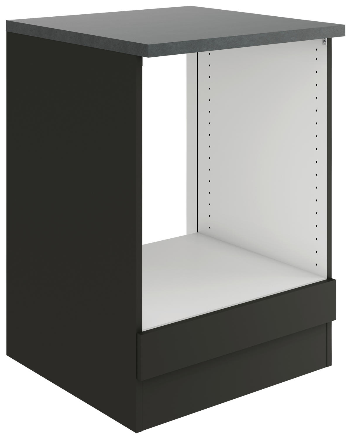 HERDUMBAUSCHRANK 60/84,8/60 cm  in Anthrazit  - Anthrazit, Basics, Holzwerkstoff (60/84,8/60cm) - Optifit