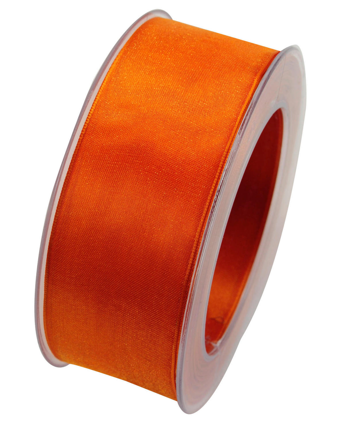 GESCHENKBAND  - Orange, Basics, Kunststoff (4cm)