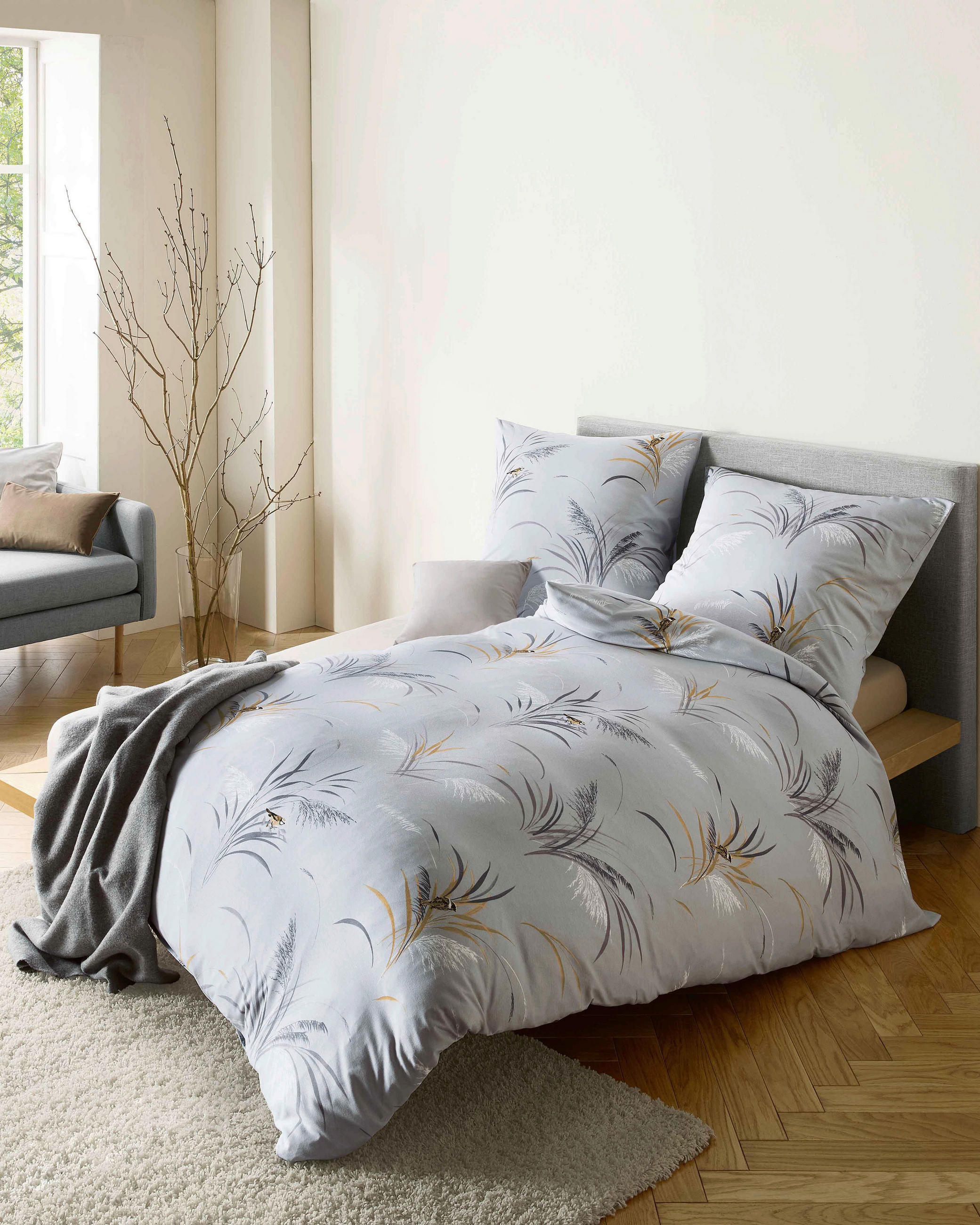 BETTWÄSCHE Swing Interlock-Jersey 140/200 cm  - Dunkelgrau, Basics, Textil (140/200cm) - Kaeppel