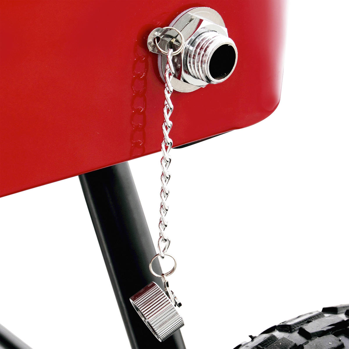 KÜHLBOX Rot, Schwarz  - Rot/Schwarz, KONVENTIONELL, Metall (48/82/82cm) - Ambia Garden