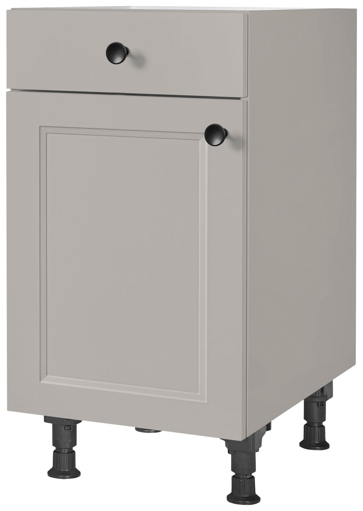 SCHUBKASTENUNTERSCHRANK 45/87/56 cm  in Grau  - Schwarz/Grau, MODERN, Holzwerkstoff/Metall (45/87/56cm) - Nobilia