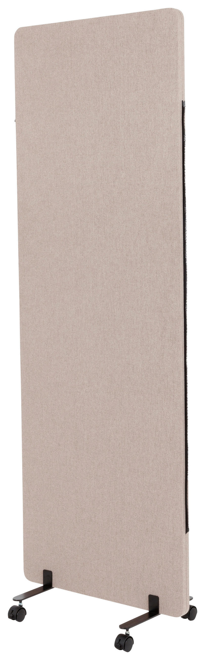 MELLANVÄGG  i metall, plast, textil  taupe  - taupe, Basics, metall/textil (60/177/3cm) - MID.YOU