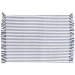 PLATZDECKCHEN Textil Blau, Weiß 35/45 cm  - Blau/Weiß, Basics, Textil (35/45cm) - Novel