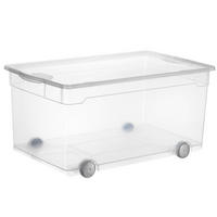 BOX MIT DECKEL    71.5/40/33.5 cm  - Transparent, KONVENTIONELL, Kunststoff (71.5/40/33.5cm) - Rotho