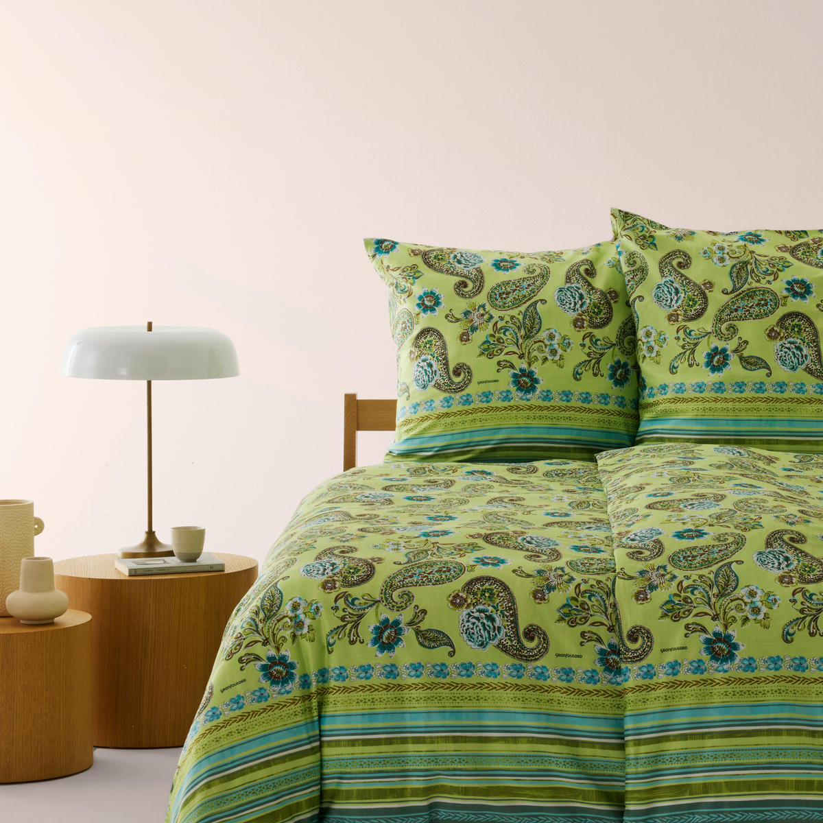 BETTWÄSCHE Rapallo Satin 135/200 cm  - Grün, KONVENTIONELL, Textil (135/200cm) - Bassetti