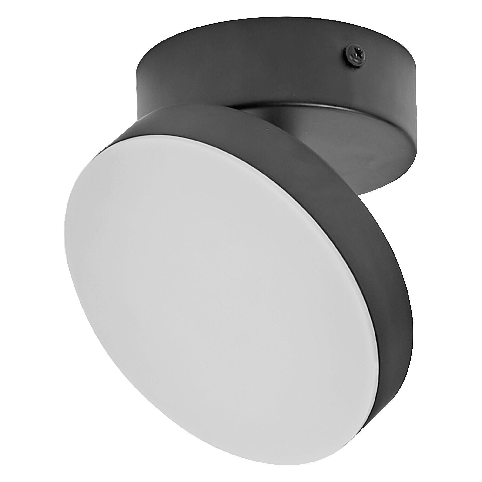 LED-STRAHLER 12/12/9.4 cm  - Schwarz, Basics, Kunststoff/Metall (12/12/9.4cm) - Osram