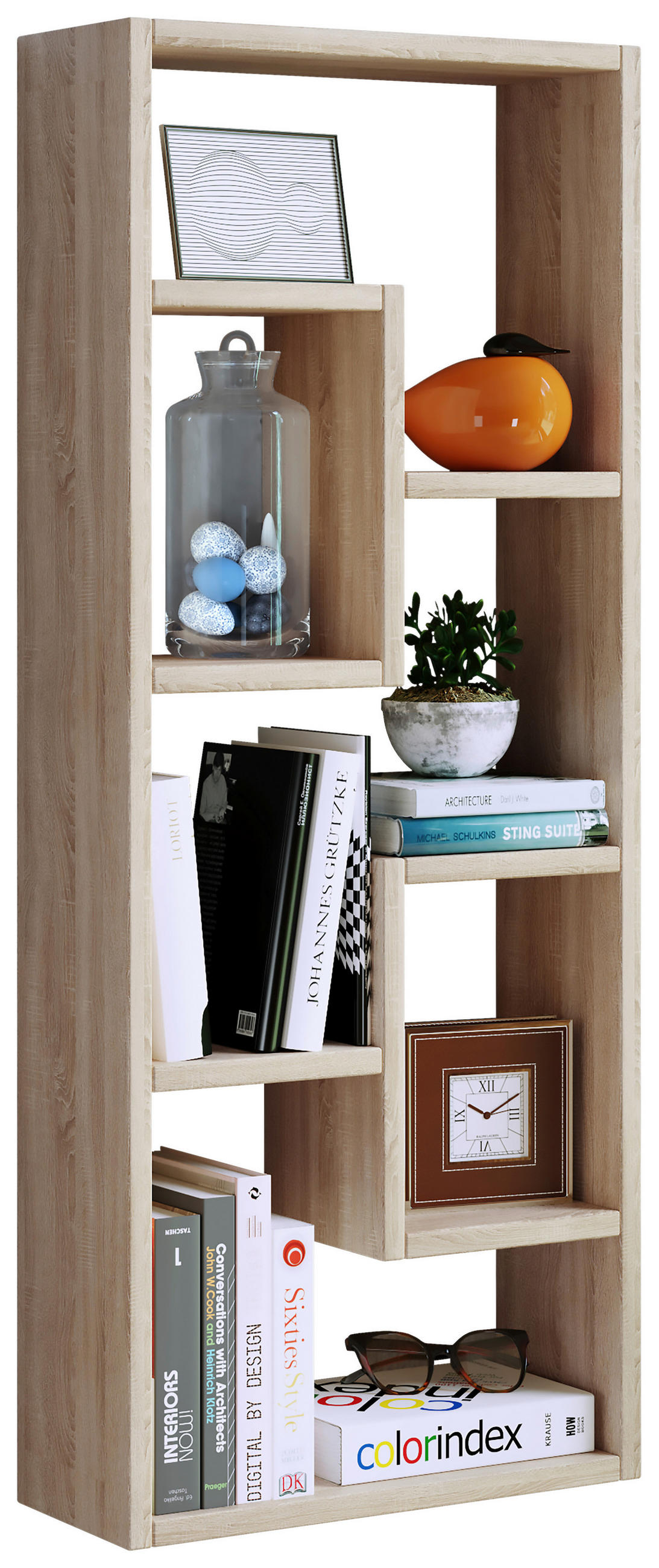 WANDREGAL 36/92/15 cm  - Honigeiche, Design, Holzwerkstoff (36/92/15cm) - MID.YOU