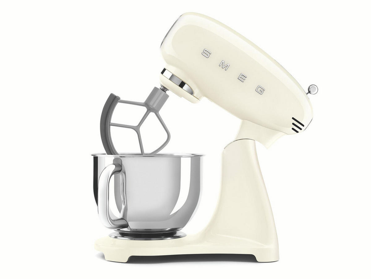 KÜCHENMASCHINE 50´S STYLE SMF05CREU  - Creme/Alufarben, Basics, Metall (40,2/37,8/22,1cm) - SMEG