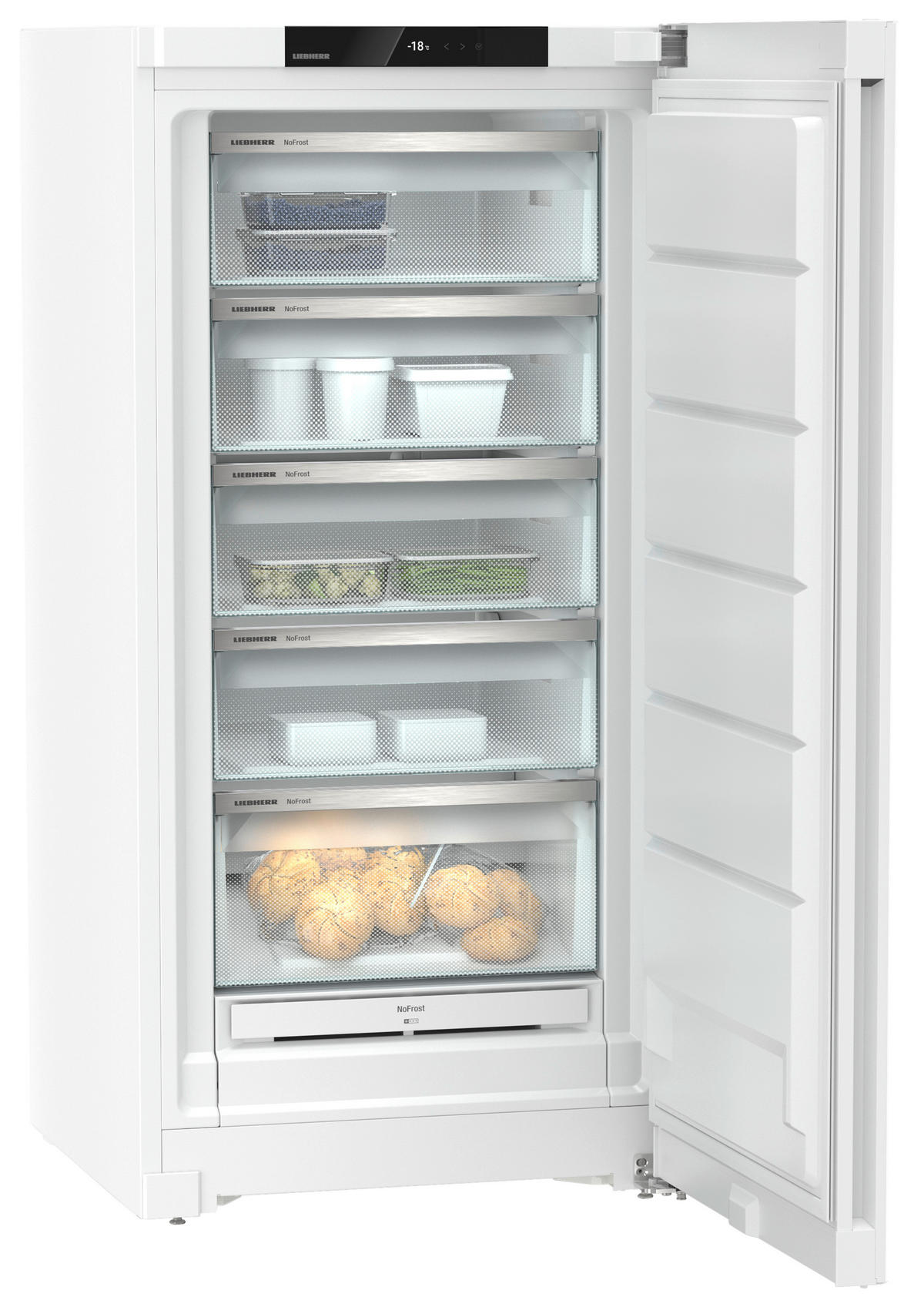 GEFRIERSCHRANK FNC6625  - Weiß, Basics, Metall (69,7/145,5/76cm) - Liebherr