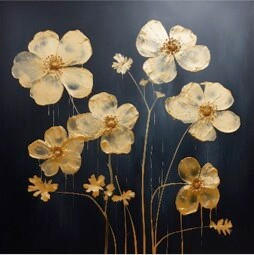 METALLBILD 50/50/2 cm  - Multicolor, Basics, Metall (50/50/2cm)