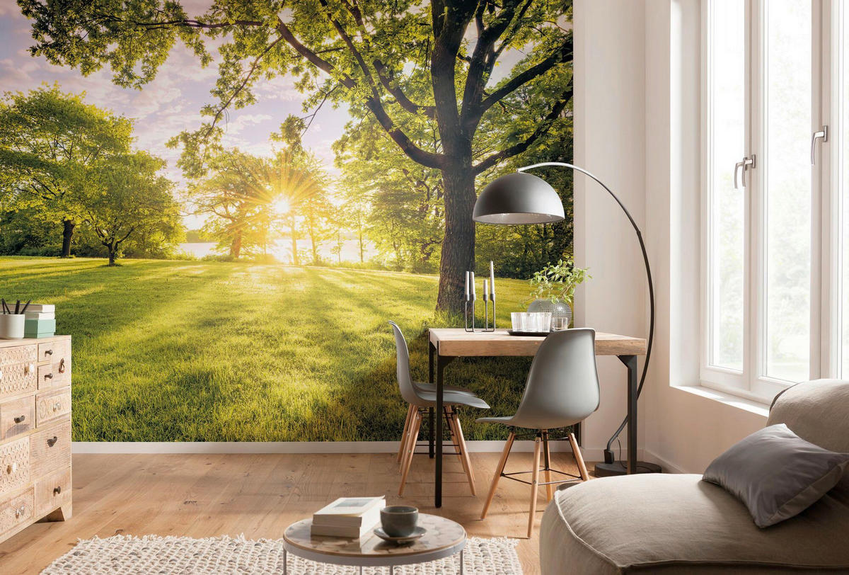 NON WOVEN-TAPET 400/250 cm  - grön/blå, Natur (400/250cm) - Komar