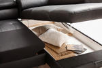 WOHNLANDSCHAFT Creme Echtleder  - Silberfarben/Creme, Design, Leder/Metall (170/340/220cm) - Novel