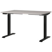 SCHREIBTISCH höhenverstellbar, in verschiedenen Holz-Dekoren erhältlich  - Kaschmir/Schwarz, MODERN, Holzwerkstoff/Metall (120/80/72-118cm) - Novel