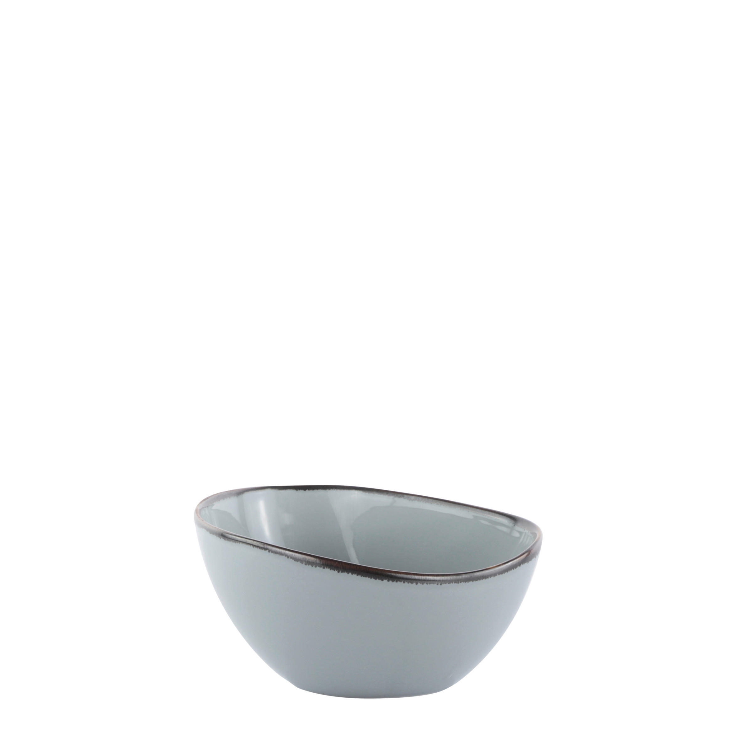 FRUKOSTSKÅL AQUA BLUE GRIGIO   - blågrå, Trend, keramik (14,5/12,5cm) - Novel