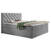 BOXBETT 180/200 cm  in Hellgrau  - Hellgrau/Schwarz, Modern, Textil (180/200cm) - MID.YOU