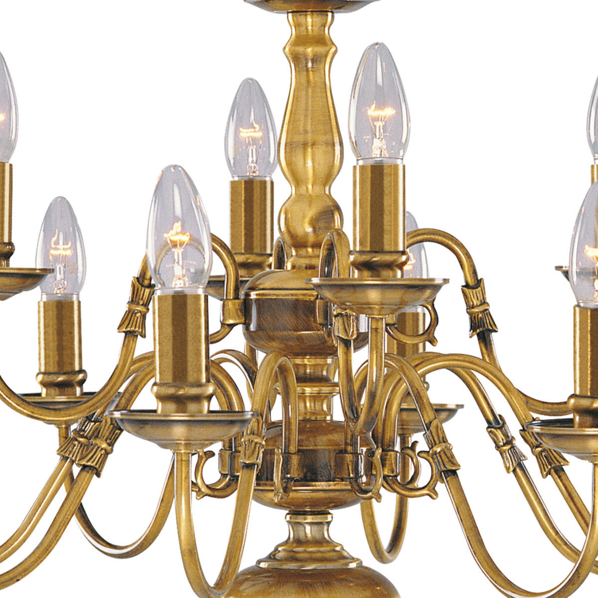 LESTENEC  FLEMISH      62/120 cm      E14 - barve medenine, Design, kovina (62/120cm)