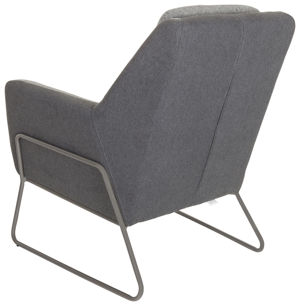 SESSEL in Flachgewebe Hellgrau, Dunkelgrau  - Dunkelgrau/Hellgrau, MODERN, Textil/Metall (74/97/84cm) - MID.YOU