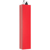 HOCHSCHRANK 35/162,5/25 cm  - Rot, Design, Glas/Holzwerkstoff (35/162,5/25cm) - Dieter Knoll
