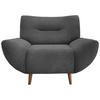 SESSEL Chenille Anthrazit    - Wildeiche/Anthrazit, MODERN, Holz/Textil (111/81/90cm) - MID.YOU