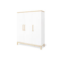 BABYKLEIDERSCHRANK PINOLINO LIGHT Weiß, Ahornfarben  - Ahornfarben/Weiß, Design, Holz/Holzwerkstoff (150/190/56cm) - Pinolino
