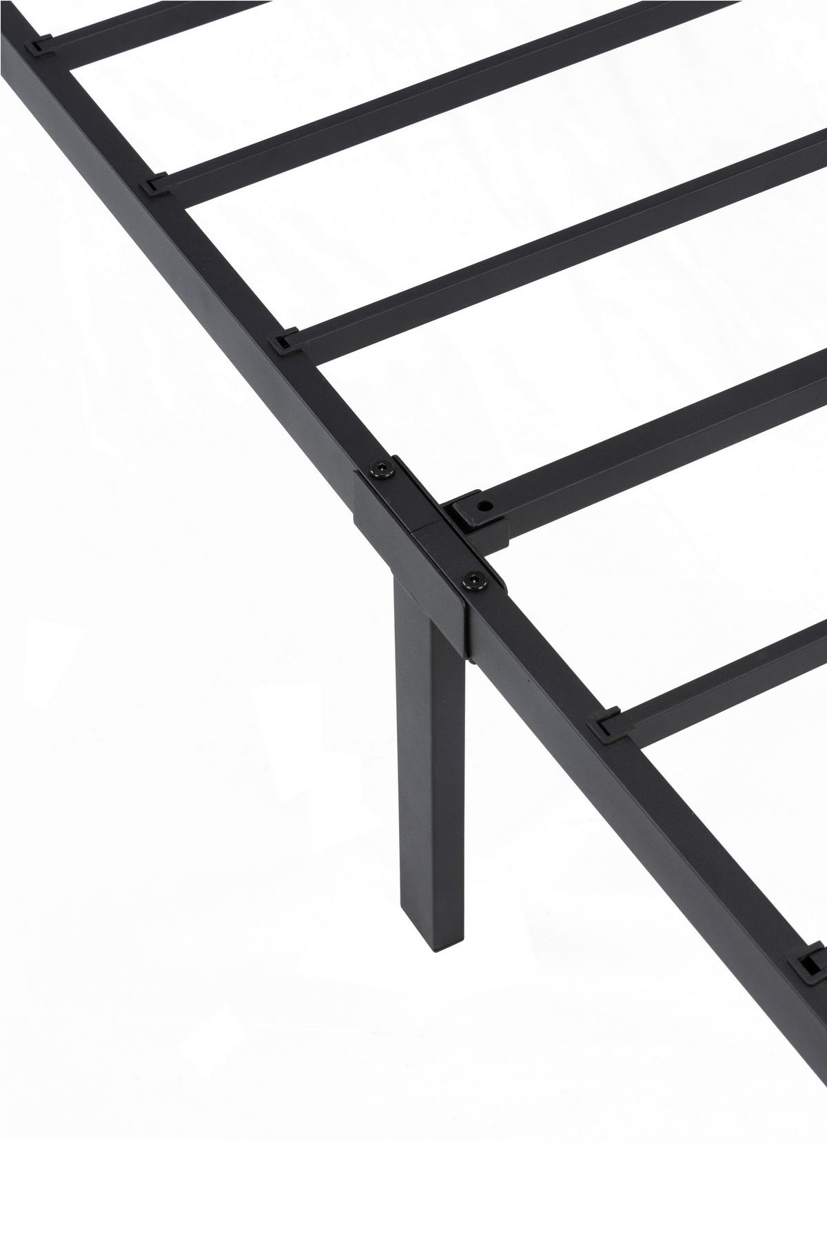 METALLBETT 90/200 cm  in Schwarz  - Schwarz, Basics, Metall (90/200cm) - Boxxx