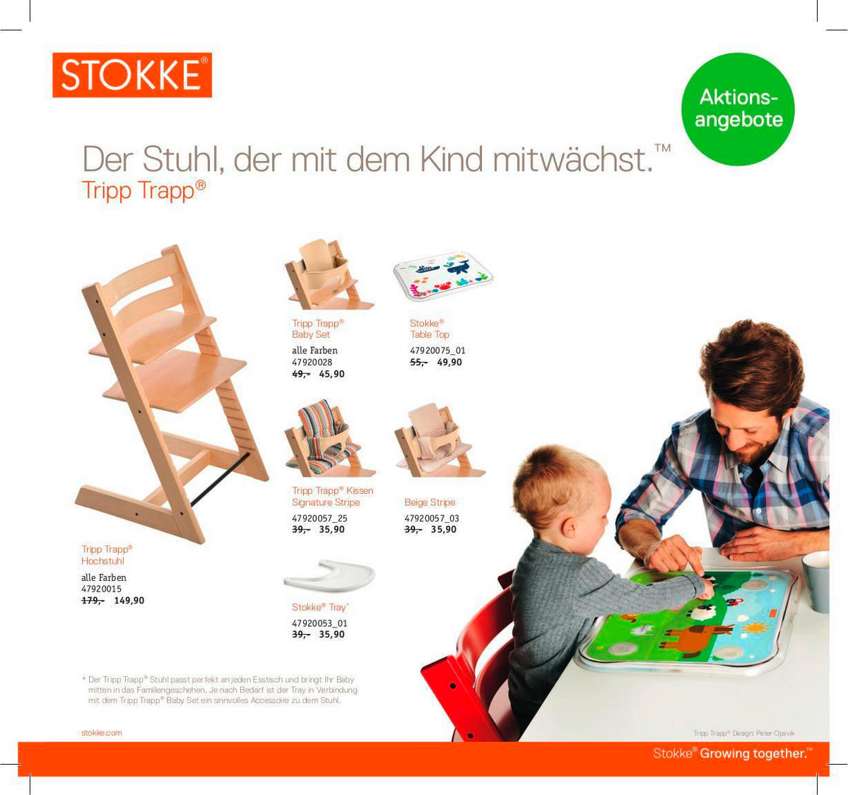 HOCHSTUHL Tripp Trapp Oak  - Perlmutt, Lifestyle, Holz (46/79/49cm) - Stokke