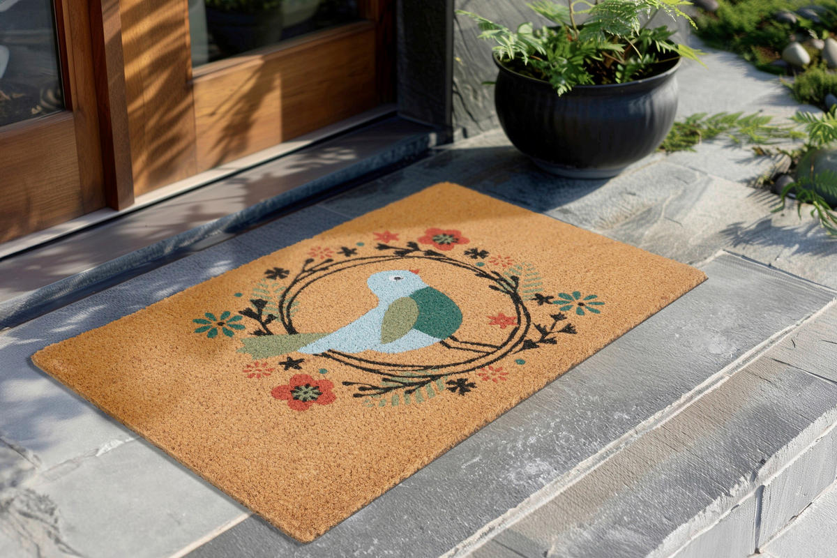 DVEŘNÍ ROHOŽKA, 40/60 cm světle hnědá - světle hnědá, Basics, textil (40/60cm) - Kayoom