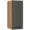 KÜCHENOBERSCHRANK 30/72/35 cm  in Grün, Eichefarben  - Eichefarben/Schwarz, MODERN, Holzwerkstoff/Metall (30/72/35cm) - Nobilia
