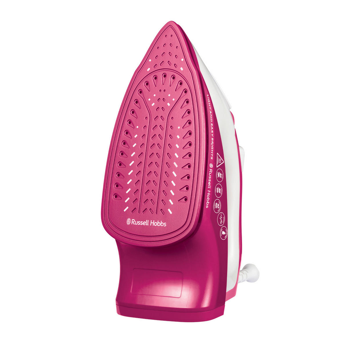 DAMPFBÜGELEISEN - Dunkelrosa, Basics, Kunststoff (11,4/13,9/27,4cm) - Russel Hobbs