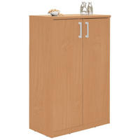 KOMMODE  in 72/110/36 cm  - Silberfarben/Buchefarben, Basics, Holzwerkstoff (72/110/36cm) - Xora