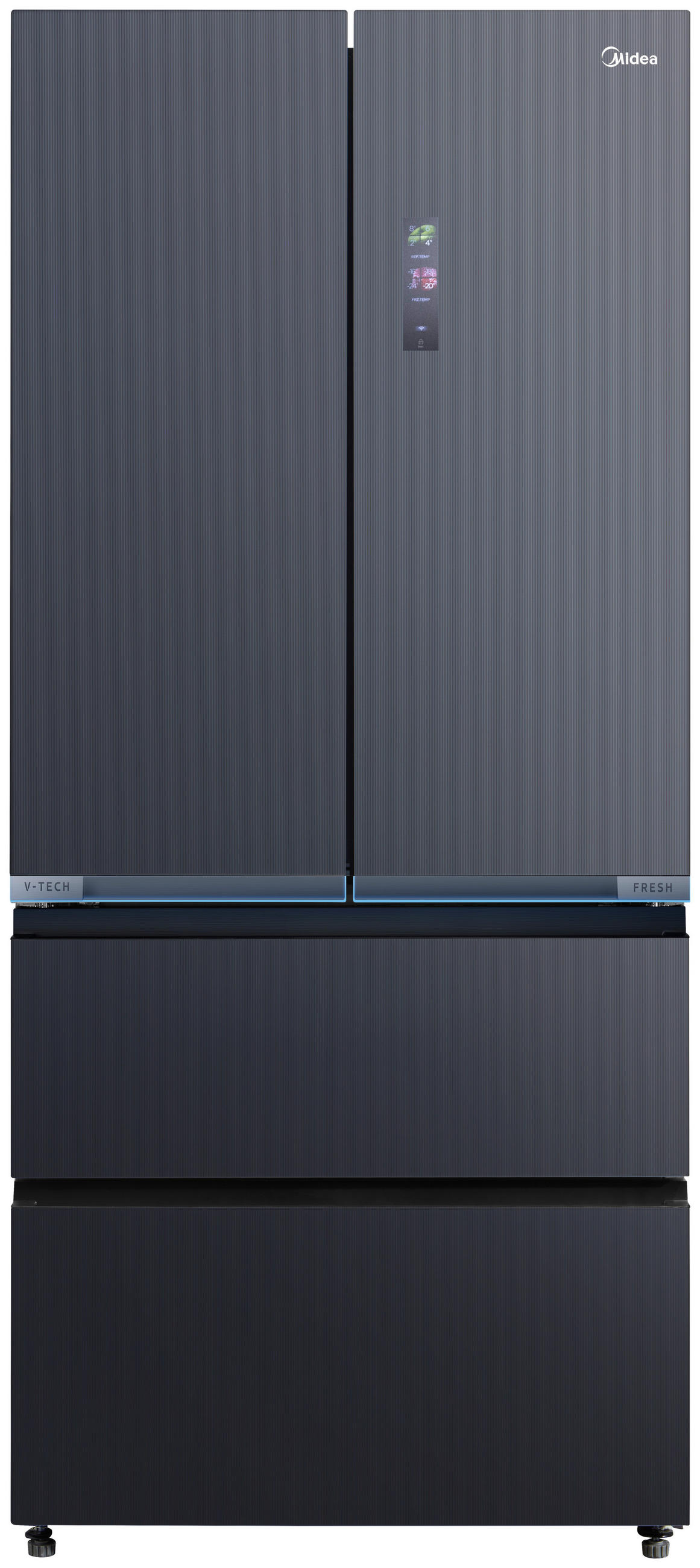 FRENCH-DOOR MDRF705BIE70  - Dunkelgrau, Basics, Kunststoff/Metall (83,3/191/60cm) - Midea