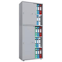 AKTENSCHRANK 70/183/37 cm  - Grau, Basics, Holzwerkstoff (70/183/37cm) - MID.YOU