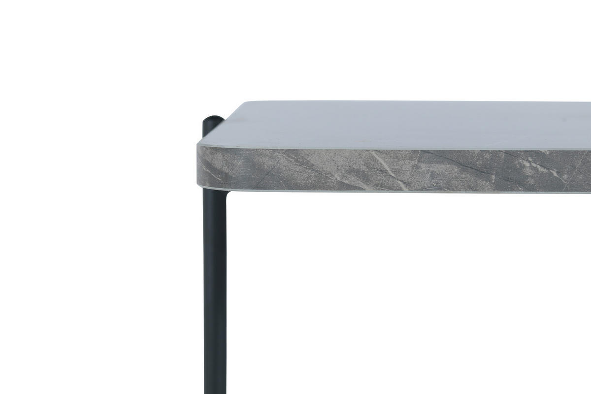 COUCHTISCH in Metall, Holzwerkstoff  - Schwarz/Grau, Design, Holzwerkstoff/Metall (60/45/60cm) - MID.YOU