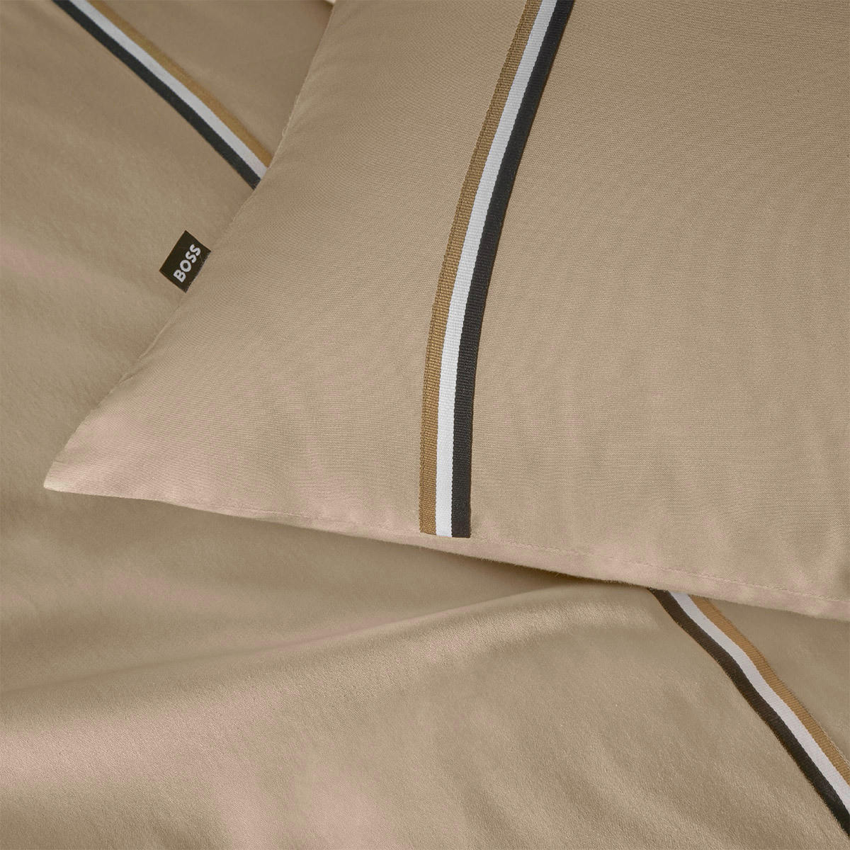 BETTWÄSCHESET 3-teilig 200/210 cm  - Beigebraun, Design, Textil (200/210cm) - Hugo Boss