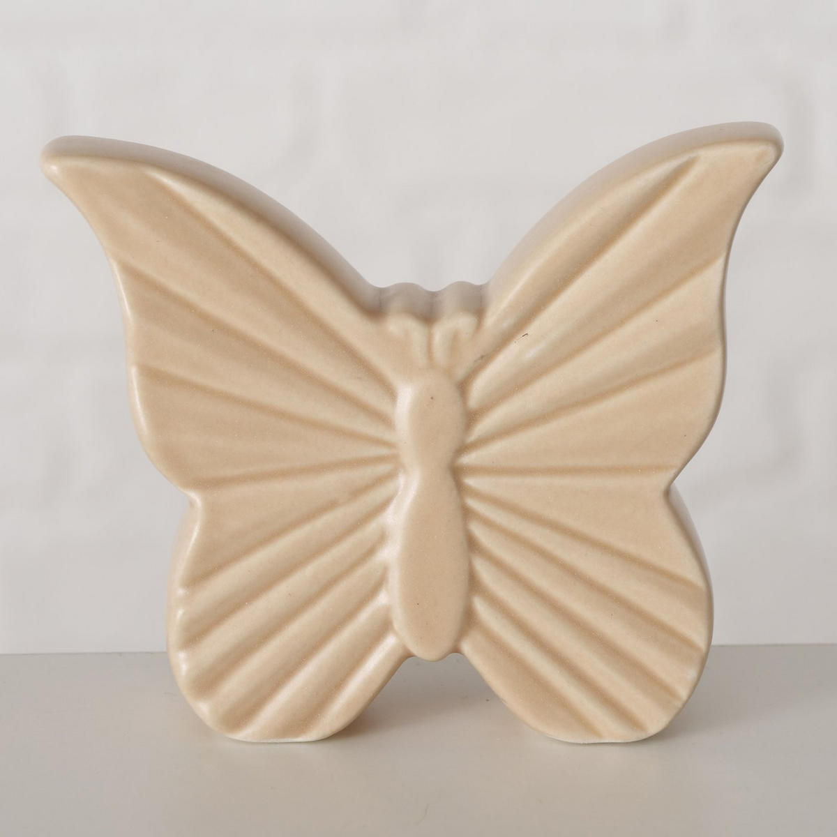 DEKORATIONSFJÄRIL - beige/grön, Basics, keramik (8,5/2/7cm)