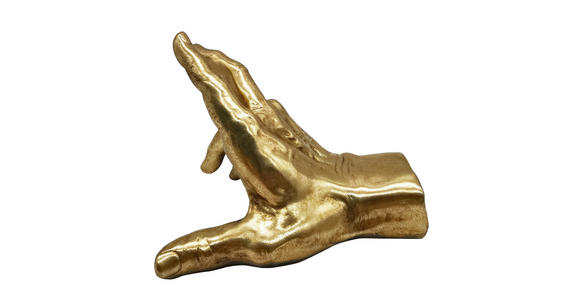 BUCHSTÜTZE - Goldfarben, Basics, Kunststoff (20,5/15,5/14cm) - Ambia Home