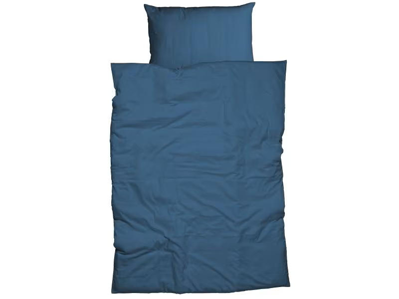 DUVETBEZUG -teilig Nobilium Satin 160/210 cm  - Dunkelblau, Basics, Textil (160/210cm)